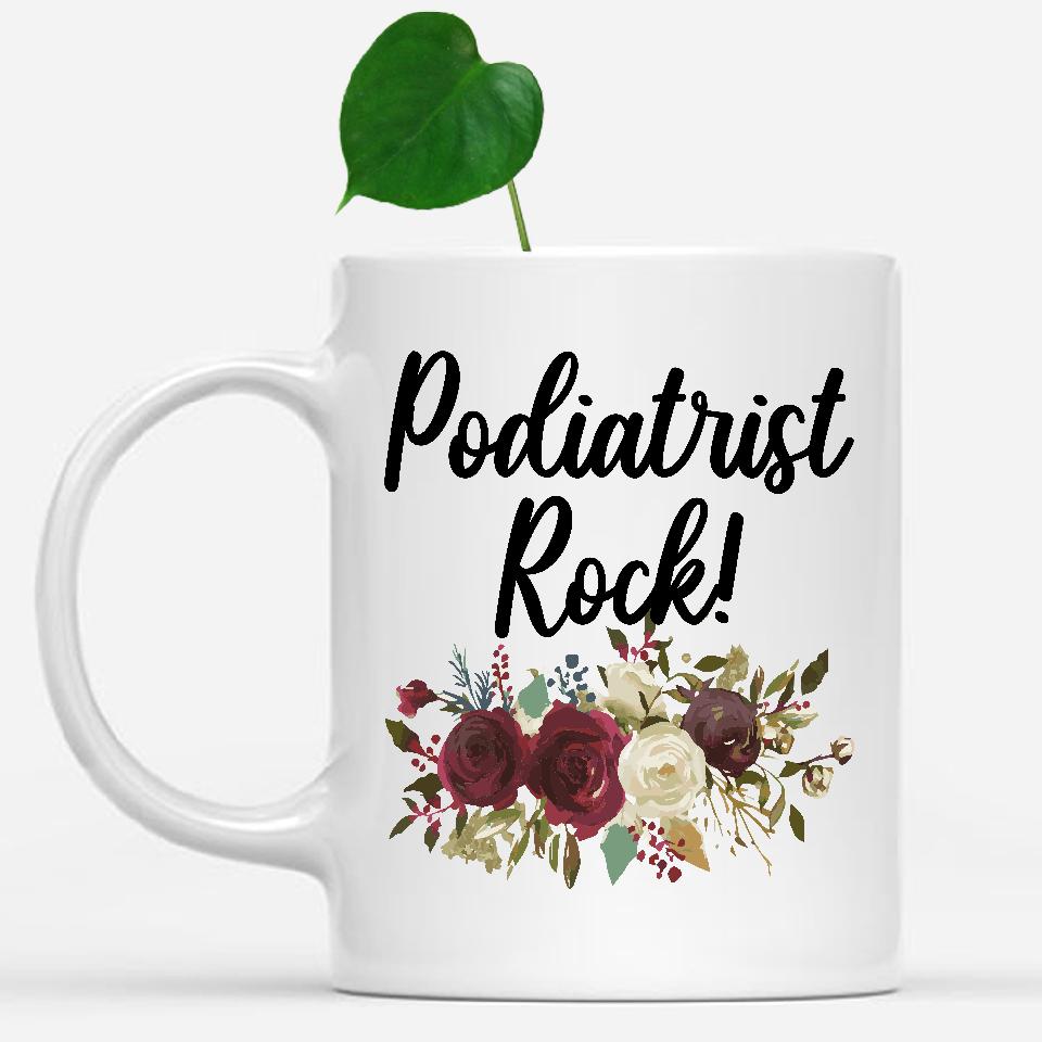 white-mug-Podiatrist-Rock-Floral-Flowers-Mug,-Unique-Office-Gifts-for-Coworkers-002267