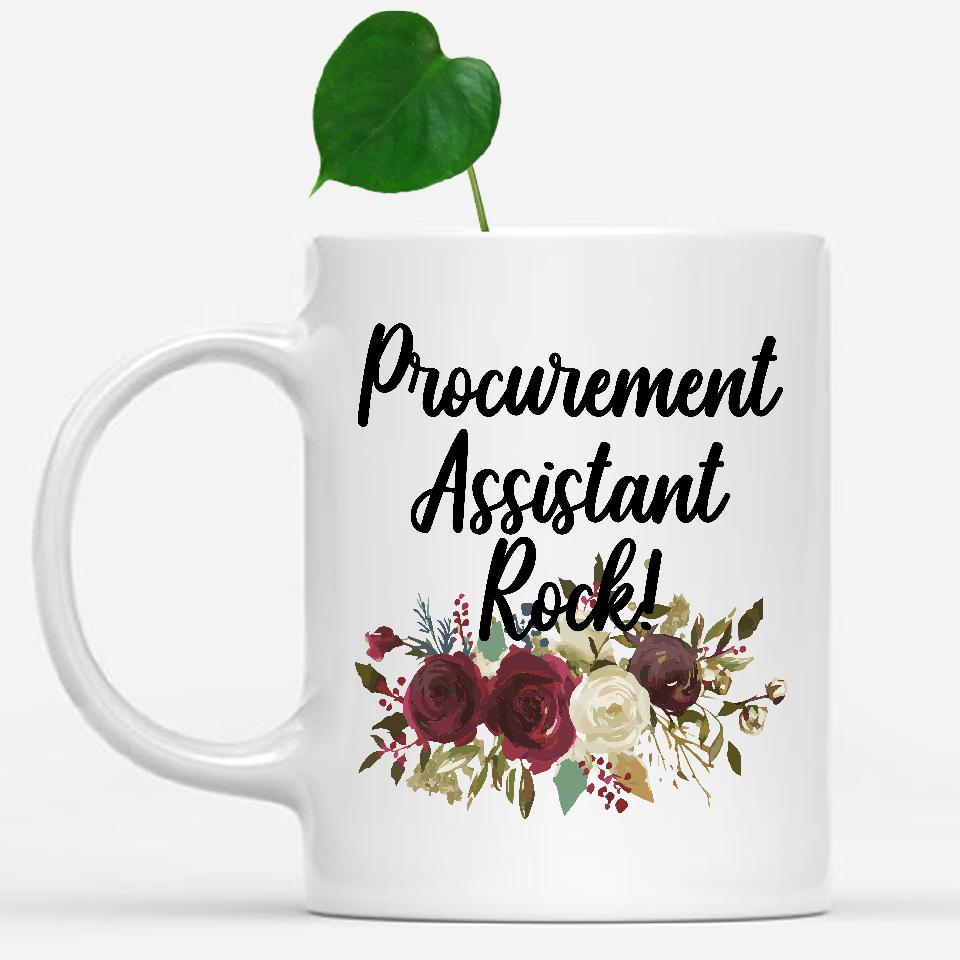 white-mug-Procurement-Assistant-Rock-Floral-Flowers-Mug,-Unique-Office-Gifts-for-Coworkers-002331