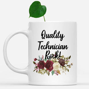 white-mug-Quality-Technician-Rock-Floral-Flowers-Mug,-Unique-Office-Gifts-for-Coworkers-002479