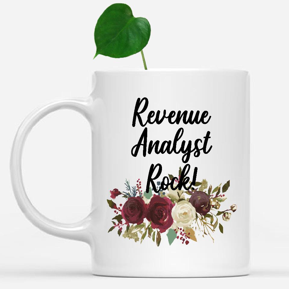 white-mug-Revenue-Analyst-Rock-Floral-Flowers-Mug,-Unique-Office-Gifts-for-Coworkers-002651