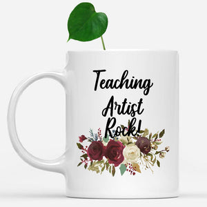 white-mug-Teaching-Artist-Rock-Floral-Flowers-Mug,-Unique-Office-Gifts-for-Coworkers-003036