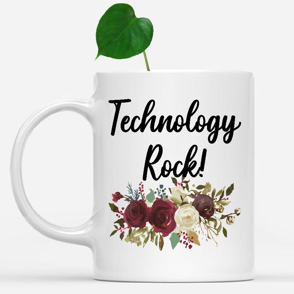 white-mug-Technology-Rock-Floral-Flowers-Mug,-Unique-Office-Gifts-for-Coworkers-003073