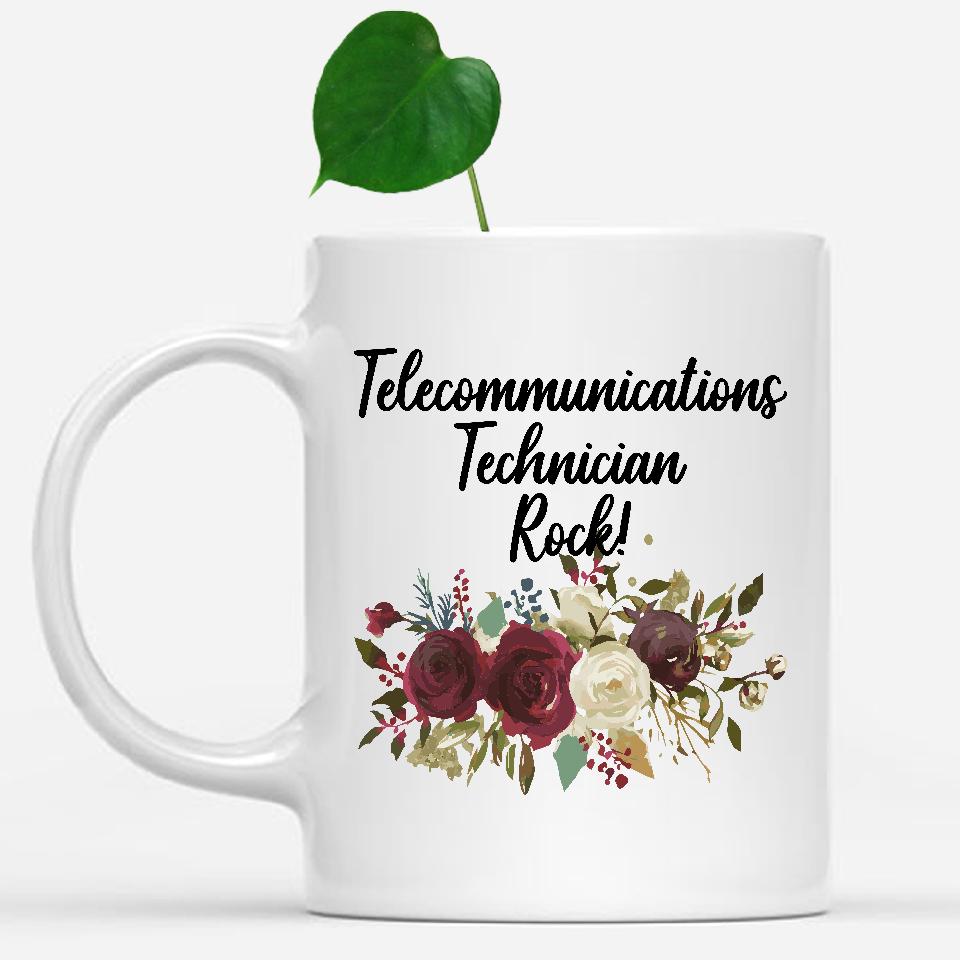 white-mug-Telecommunications-Technician-Rock-Floral-Flowers-Mug,-Unique-Office-Gifts-for-Coworkers-003083