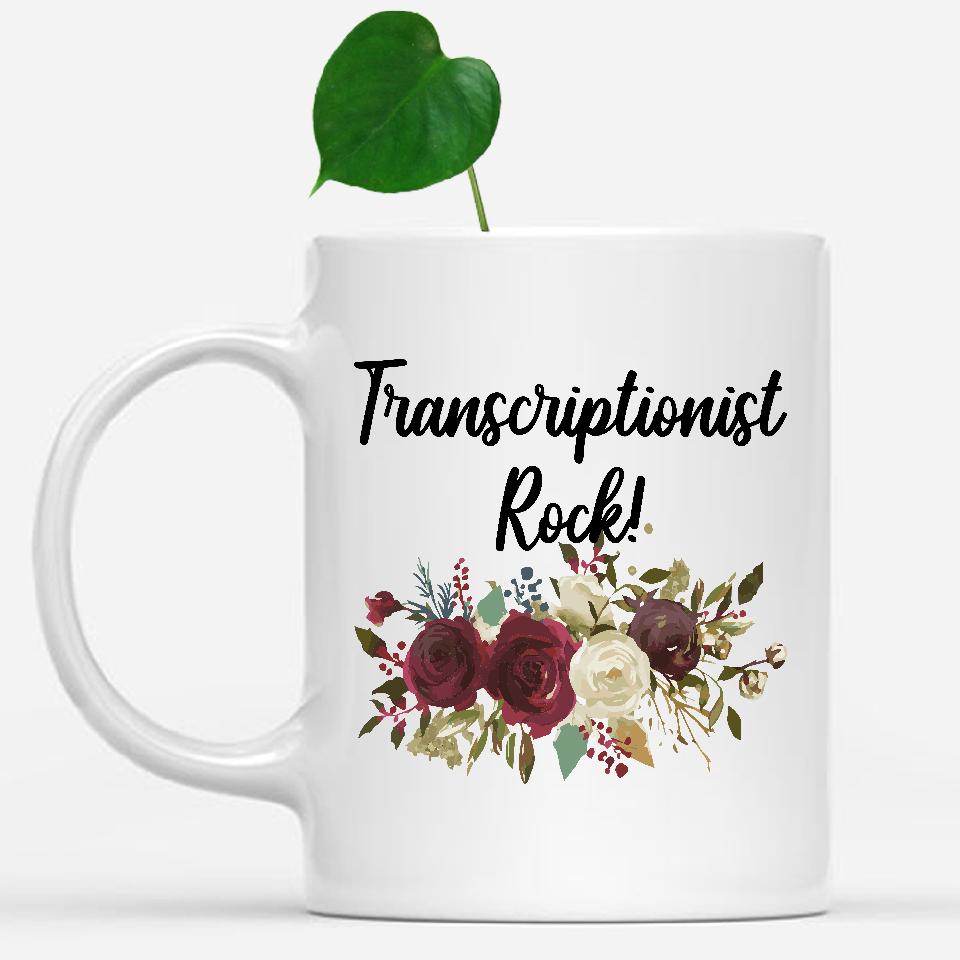 white-mug-Transcriptionist-Rock-Floral-Flowers-Mug,-Unique-Office-Gifts-for-Coworkers-003158