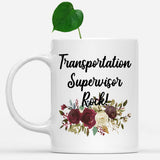 white-mug-Transportation-Supervisor-Rock-Floral-Flowers-Mug,-Unique-Office-Gifts-for-Coworkers-003175