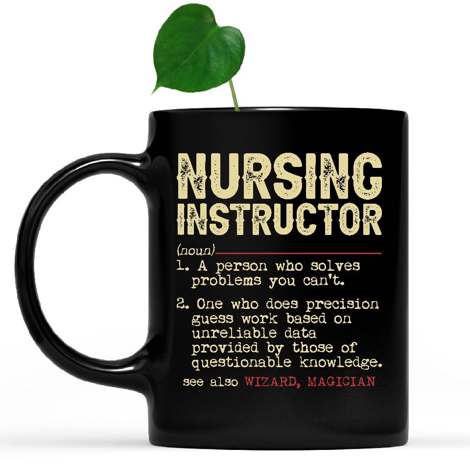 Vintage Nursing Instructor Definition Mug, Christmas Coworker Gift Ide –  Shedarts, image size:960x960